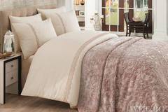 Спален комплект EMBOSS BEIGE памук 200х220,