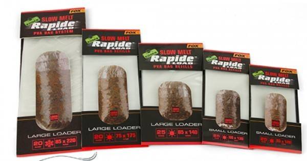 ПВА пликчета Fox Edges Rapide PVA Bag Refills Slow Melt