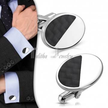 Страхотен аксесоар за деловия мъж-ръкавели с карбон!