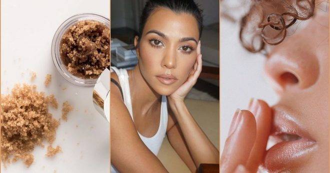 Кортни Кардашиян: домашен скраб за устни