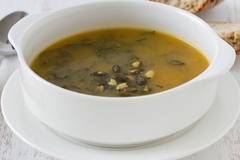 Супа от агнешки главички и спанак