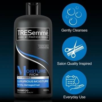 TRESemme Moisture Rich Luxurious Moisture Shampoo Хидратиращ шампоан за суха коса и увредена коса 500ml