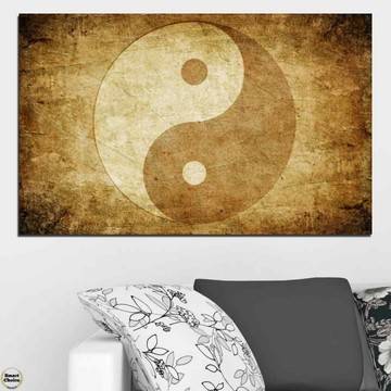 Картина пано за стена от 1 част с изображение на Фън Шуй символ Ин и Ян – HD-226-1
