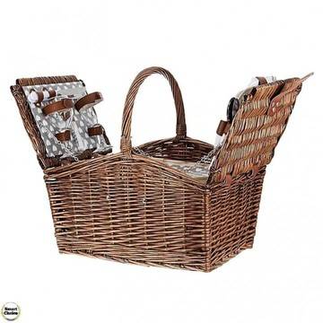 Кошница за пикник с прибори за двама – „Уикенд“. Модел 86-8586