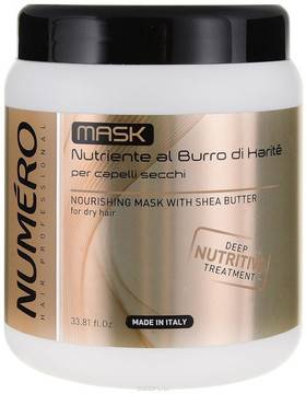 Brelil Numero Nourishing Mask Подхранваща маска с масло от карите 1000 мл