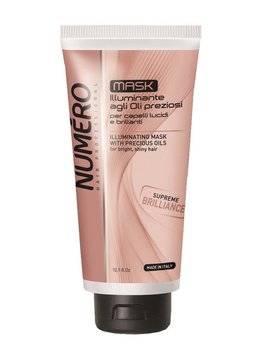 Brelil Numero Illuminating Mask with Precious Oils for bright, shiny Hair Mаска за блясък със скъпоценно масло с арганово…