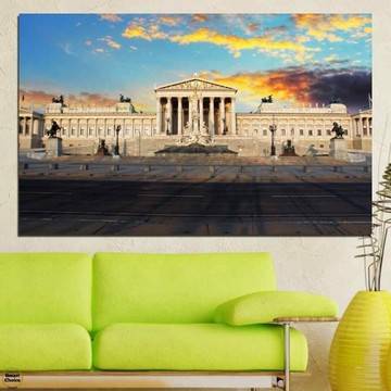 Декоративно пано за стена от 1 част с Парламента в Австрия – HD-103-1