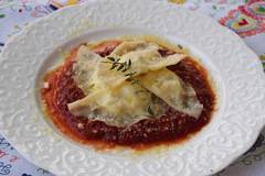 Пълнена паста с крема сирене