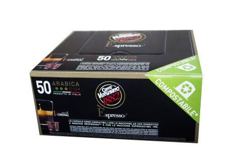 Кафе капсули Vergnano 1882 Espresso Arabica 50 бр. съвместими с Nespresso