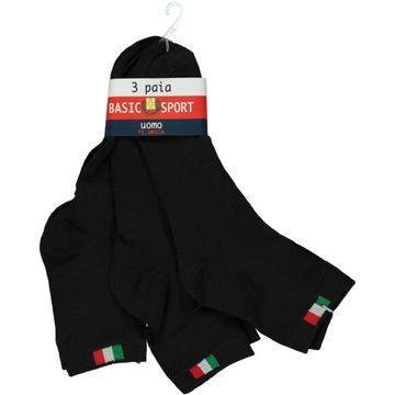 Малена – магазин за италиански памучни мъжки чорапи над глезените черни чорапи за мъже