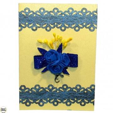 Ръчно изработена картичка „Сини рози“. Модел DM-5011