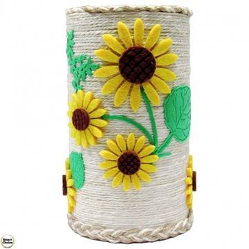 Сувенир ръчна изработка – ваза за сухи цветя „Маргаритки“ – 16 см. DM-9091