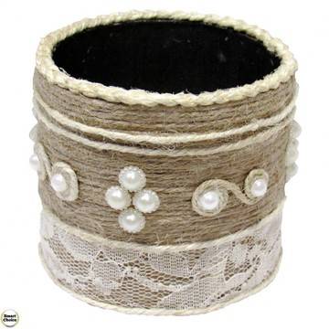 Сувенир ръчна изработка – аксесоар за бюро „Перли и дантела“. Модел DM-9097