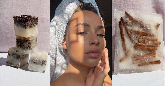 Специални ледени кубчета за свеж вид на кожата
