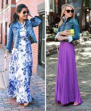 Как да съчетаваме дългите рокли