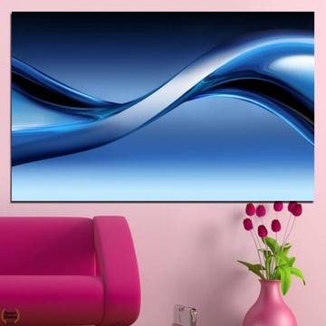 Картина пано за стена от 1 част – Абстракция в синьо – HD-085-1