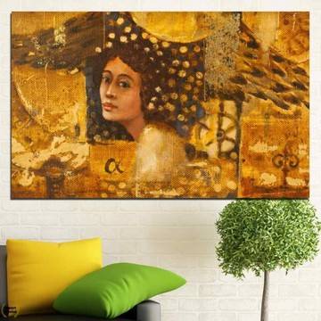 Картина пано за стена от 1 част с абстрактен женски образ – HD-027-1