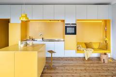 16 жълти кухни за ведро и слънчево настроение