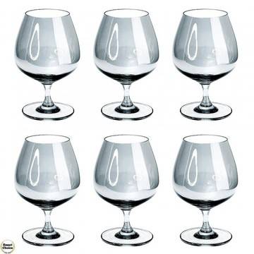 Комплект шест чаши за коняк 410 мл „Синя феерия“ – модел 78-8846