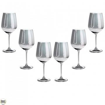 Комплект шест чаши за червено вино 630 мл „Синя феерия“ – модел 78-8850