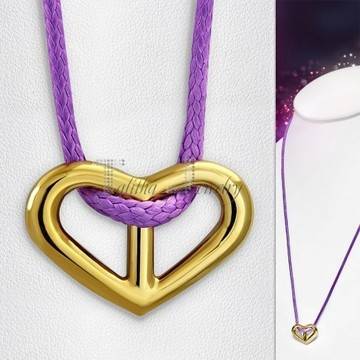 Оригинално модерно дамско колие „Сърце“