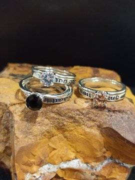 Кабала сребърен пръстен Angel Stone 1459R