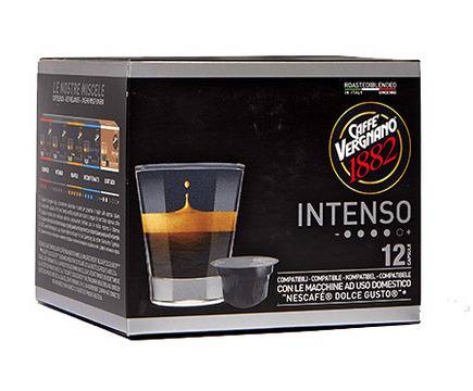 Кафе капсули Caffe Vergnano 1882 Intenso съвместими с Dolce Gusto 12 бр.