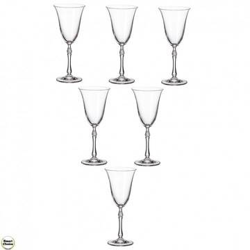 Комплект 6 кристални чаши за червено вино „Parus“ 350 мл. – Бохемия кристалит