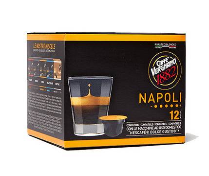 Кафе капсули Caffe Vergnano 1882 Napoli Dolce Gusto 12 бр.