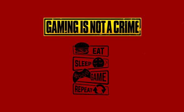 Знаме GAMING IS NOT A CRIME, размер 70 x 120 см