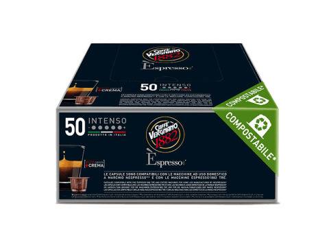 Кафе капсули Vergnano 1882 Espresso Intenso 50 бр. съвместими Nespresso