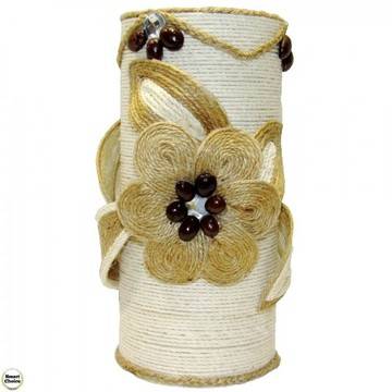 Сувенир ръчна изработка – ваза за сухи цветя „Лятно цвете“ – 18 см. DM-9090