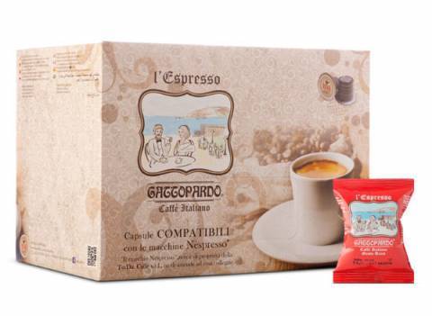 Кафе капсули ToDa Gattopardo Gusto Ricco 100 бр. съвместими с Nespresso