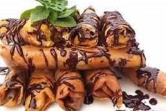 Бананови шоколадови пролетни ролца