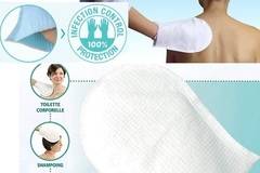 Ръкавица за сухо миене без вода на тяло, коса със защитен слой