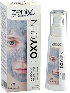 Zenix OXYGEN and COLLAGEN FACE MASK Почистваща маска за лице съдържаща кислород и колаген 70мл.