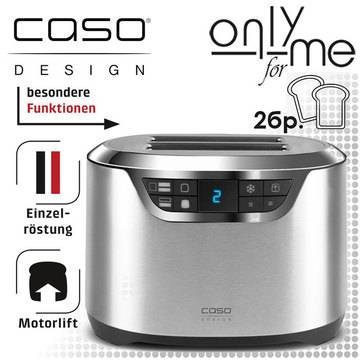 Тостер за 2 филийки CASO Novea T2 2776