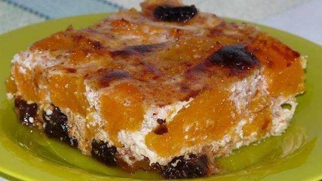 Тиква с мляко и яйца