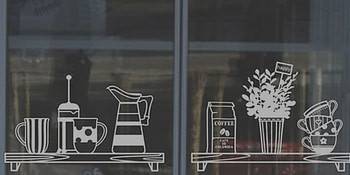 Брандиране на витрини и интериорни стени с фолио