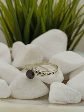 KABBALAH* сребърен пръстен Angel Stone 1459R