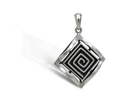 Сребърен медальон „СПИРАЛА” 437M