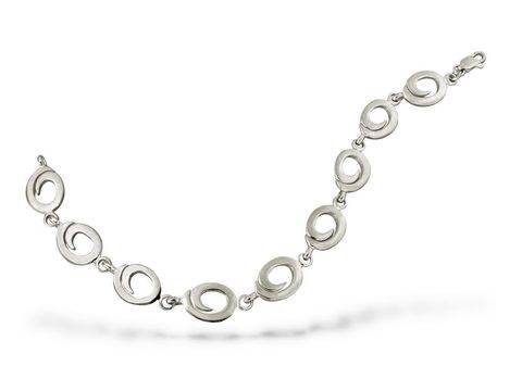 Дамска сребърна гривна 023B