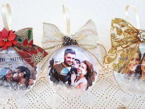 Как да си направим коледна топка със снимка