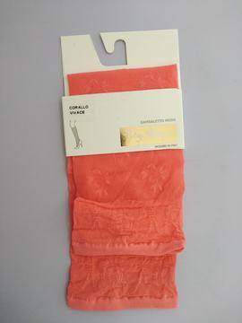 Малена – магазин за женски 3 4ти фигурални коралени чорапи до колената италиански чорапи корал цвят Philippe Matignon