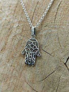 Сребърен медальон “Ръката на Фатима” 29A