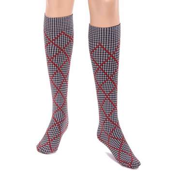 Малена – магазин за италиански плътни пепитени чорапи до колената три четвърти дамски чорапи пепит Голден Лейди