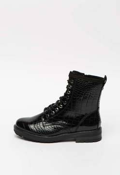 Tamaris Боти от еко кожа с шагрен