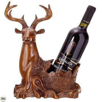 Статуетка поставка за вино от полирезин на елен – 55 см. Модел 80-9062
