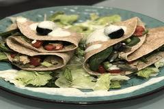 Веган тортили с веган чеснов сос