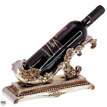 Статуетка – поставка за вино от полирезин Лозови листа – 28 см. Модел 80-9057